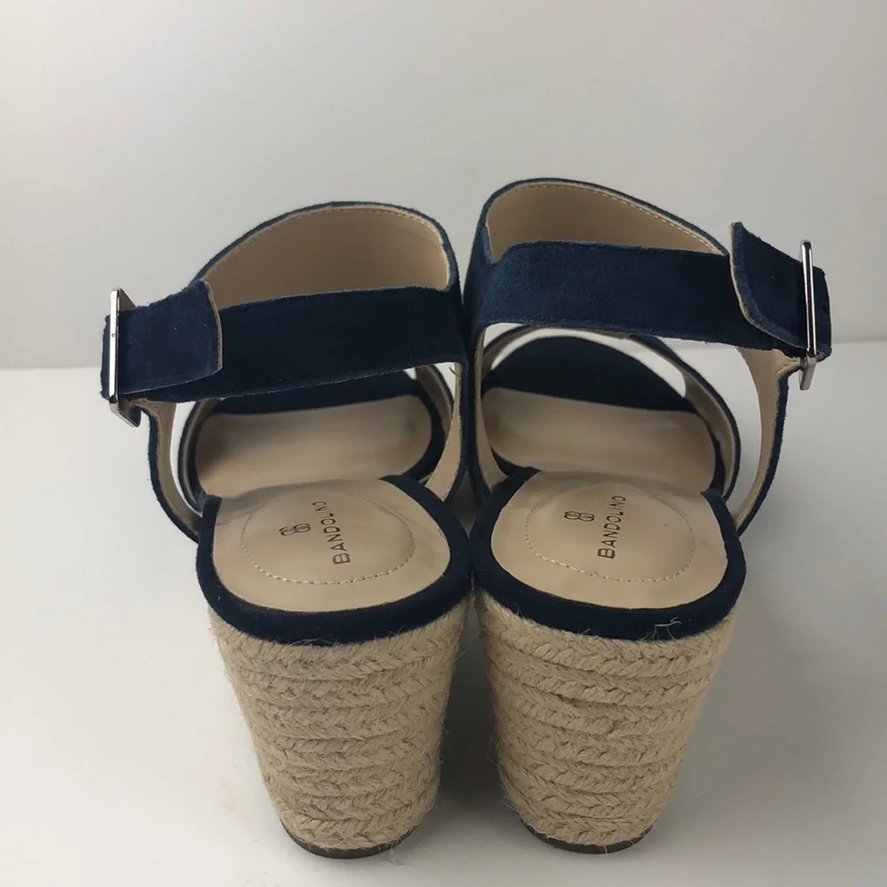 NEW Bandolino Natasha Espadrille Wedges 9.5 - Picture 4 of 9